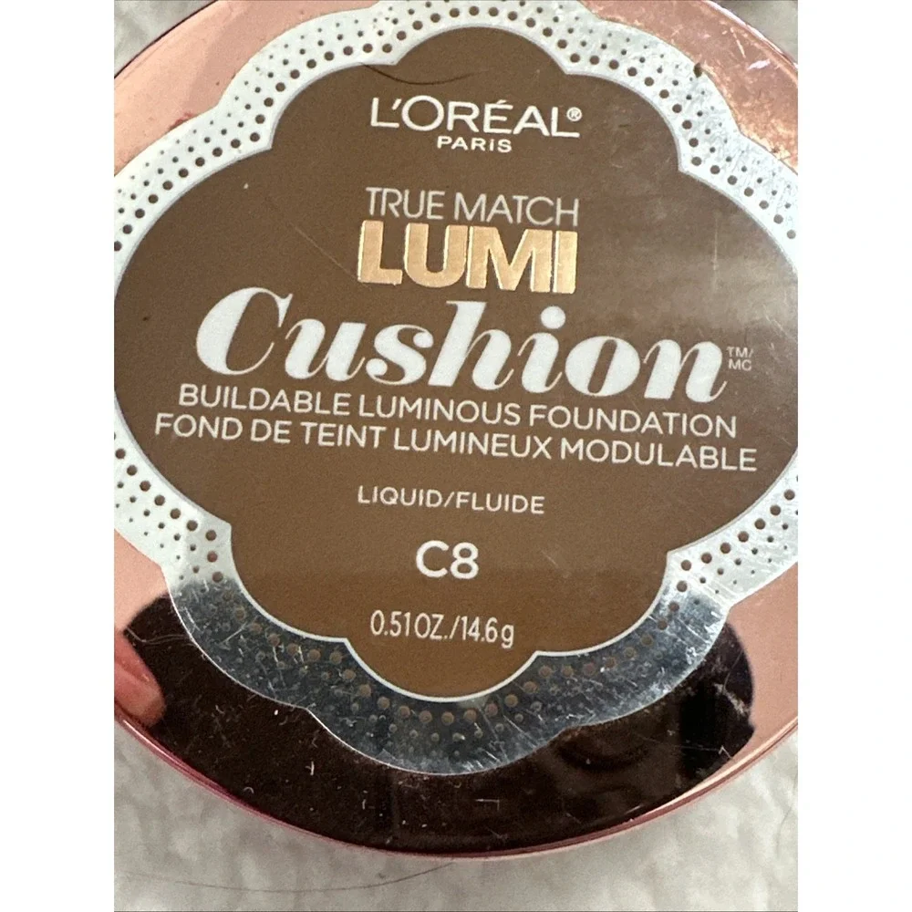 L'Oreal True Match Lumi Cushion Foundation C6 C8 Cocoa 2 Pack New Sealed